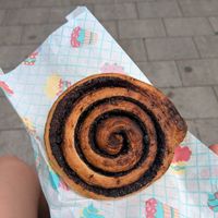 Chocolate scroll at Fill Good in Budapest