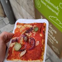 Pizza Hungarian Style at Fill Good in Budapest