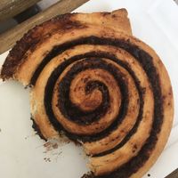 Delicious vegan chocolate roll at Fill Good in Budapest