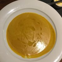 Spiced butternut squash soup - so good!! at Aysgarth Falls Hotel Pub in Aysgarth