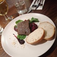 Wild mushroom pate with bread. at Aysgarth Falls Hotel Pub in Aysgarth