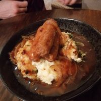 Sausage and mash - veg side included too at Aysgarth Falls Hotel Pub in Aysgarth