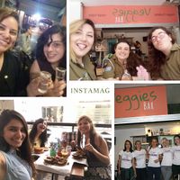 Enjoying ❤ at Veggies Bar in Jerusalem