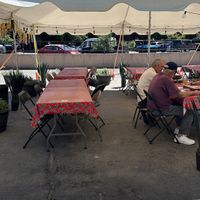 Back patio dining   at Gazpacho in Durango