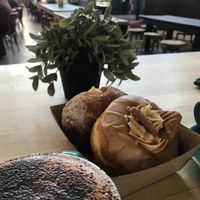 Biscoff Donut and Custard Bombolone @Plant 4 Bowden  at Cakeboy Donuts - Pop-up in Bowden
