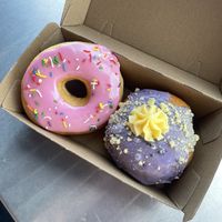 Homer Simpson & blueberry cheesecake   at Cakeboy Donuts - Pop-up in Bowden