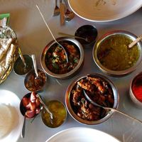 Baigan, binde, dal at Baba's Kitchen in Hoi An
