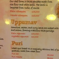 Menu at Baba's Kitchen in Hoi An