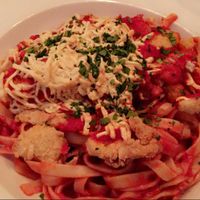 vegan chicken parm.  at Kitchen 519 in Glendora