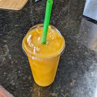 Mango lassi at Mood Cafe  in Philadelphia
