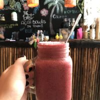 Great smoothie  at Aloha Raw Bar in Playa Del Carmen