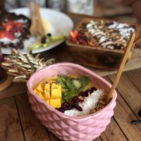 Smoothie bowl at Aloha Raw Bar in Playa Del Carmen
