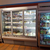 Refrigerated section at l'Ultimo Bacio in Rheinfelden