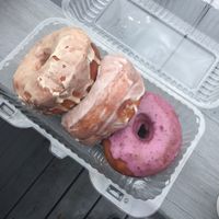 Cinnamon Purist, Purist, and Blueberry Lavender (all vegan) at Five Daughters Bakery - Eastland Ave in Nashville