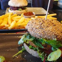 veganer burger at Peter Pane in Flensburg
