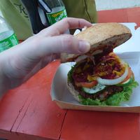 Ultimate Vegan Burger at Seed Dreams in El Nido