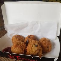 Eggplant balls with banana ketchup at Seed Dreams in El Nido