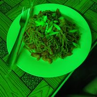 Spicy tomato ramen (200php) - a really big portion! at Seed Dreams in El Nido