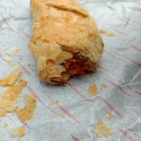 chorizo and pepper sausage roll at Hygge Food in Glasgow