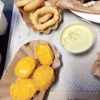 Onion rings and nuggets at Swing Kitchen - Josefstadt in Vienna
