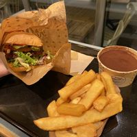 Burger, Fries, and Tiramisu at Swing Kitchen - Josefstadt in Vienna