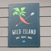 The Sign at Wild Island in Orcas Island