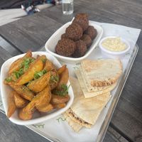 10 piece falafel and potato wedges   at Umi Falafel in Cork