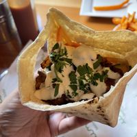 Cauliflower pita sandwich - good but I think the falafel is better   at Umi Falafel in Cork