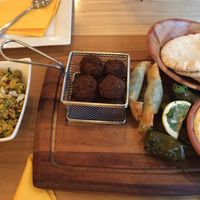 Plate for 2 persons at Umi Falafel in Cork