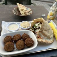 Cauliflower sandwich and 6 falafel balls  at Umi Falafel in Cork