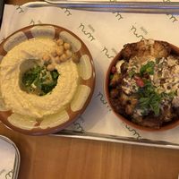 Hummus and cauliflower bites, both amazing   at Umi Falafel in Cork