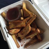 The sweet potato fries. 
These sweet potatoes are way too starchy to be fries. 
Not my favorite - but this could also be from it being a delivery.  at House Of Chay in Ho Chi Minh City