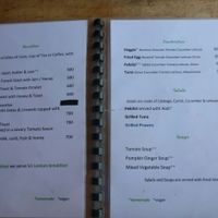 menu p2 at Thambili Cafe in Hikkaduwa