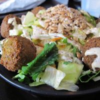 falafel salad at Goldie - Sansom St in Philadelphia