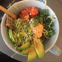 vegan salad  at Oslo Raw - Adamstuen Torg in Oslo