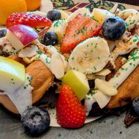 A Slice of Cinnamon Wreath at Cinnaholic in Meridian