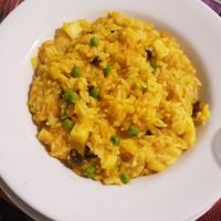 Risotto de abóbora at Dona Fulo in Guaruja