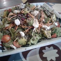 Avocado salad with vegan garlic cheese at The Organik Kitchen Saigon in Ho Chi Minh City