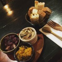 Sourdough toast with mushrooms, pumpkin  and cabbage . at The Organik Kitchen Saigon in Ho Chi Minh City