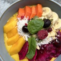 Mango smoothiebowl  at Khun Kae's Juice Bar in Chiang Mai