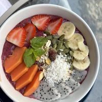 Mixed berry smoothiebowl  at Khun Kae's Juice Bar in Chiang Mai