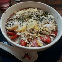 Chocolate Smoothie Bowl at Khun Kae's Juice Bar in Chiang Mai