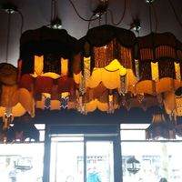 Funky lampshades at Lounges - Nostrano Lounge in South West London