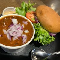 Chili and Negan burger   at Zombie Burger in Des Moines