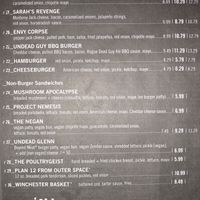 From the menu...#26 & 27 are specifically vegan at Zombie Burger in Des Moines