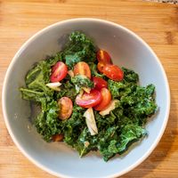 Kale salad at Plant Prepped in Ottawa