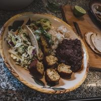 Fried avocado taco bowl 💯 at Plant Prepped in Ottawa