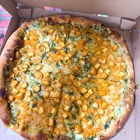 Buffalo Tofu Pizza at Pazzo Wood Fired Pizza in Wading River