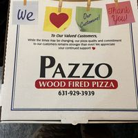   at Pazzo Wood Fired Pizza in Wading River