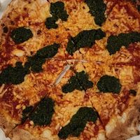 Tracy pizza at Pazzo Wood Fired Pizza in Wading River